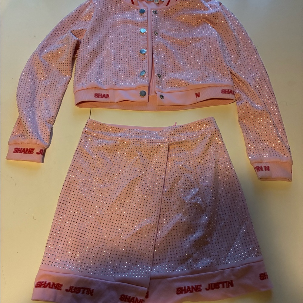 Shane Justin Pink Skirt Set